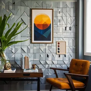 gallery wall living room mockup example 4