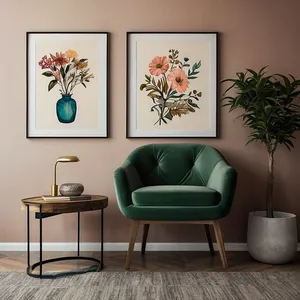 botanical living room mockup example 1
