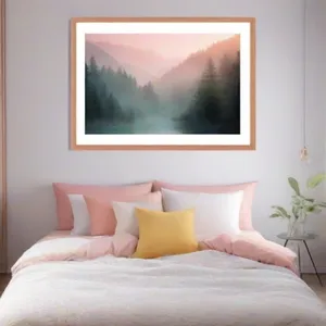 watercolor bedroom mockup example 3