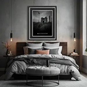 dark academia bedroom mockup example 1