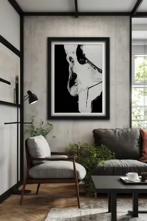 modern living room mockup example 4