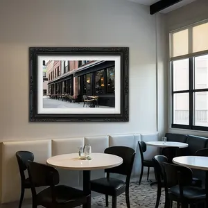 cafe wall art mockup example 1
