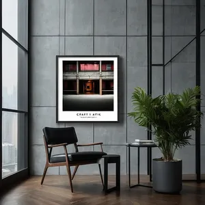 hotel lobby wall art mockup example 3