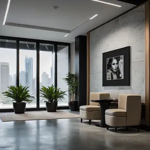 coworking space wall art mockup example 4