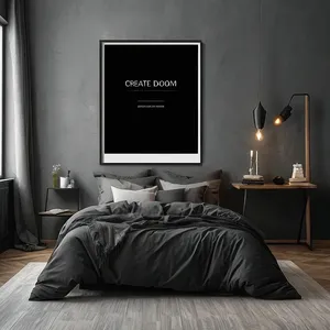 minimalist bedroom mockup example 1