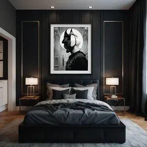 industrial bedroom mockup example 4