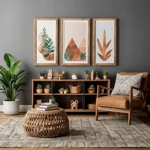 boho living room mockup example 3