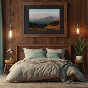 japandi bedroom mockup example 1