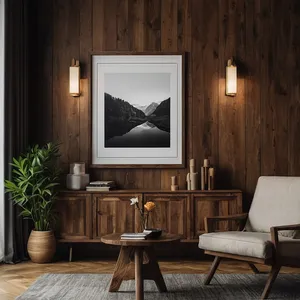 rustic living room mockup example 1