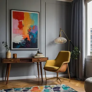 abstract living room mockup example 4