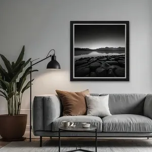 black and white living room mockup example 3